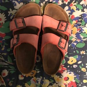 Pink Birkenstock sandals